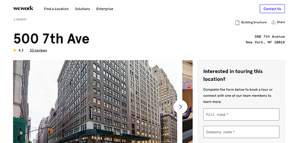 WeWork Office Space